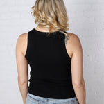 Serina Knit Tank - Black - FINAL SALE