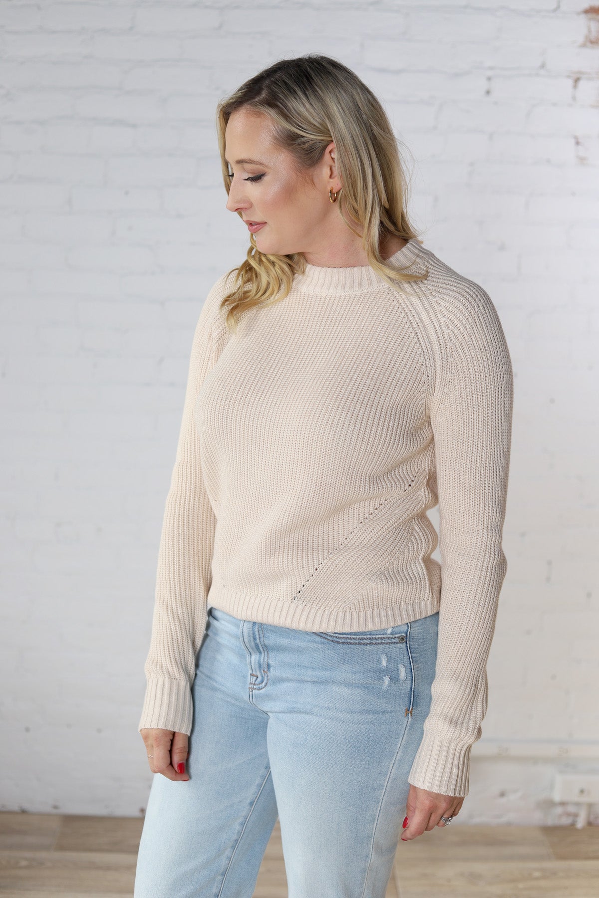 Shani Pullover Crochet Detail Sweater