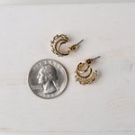 Shay Assorted Mini Four Line Hoop Earrings - Gold