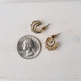 Shay Assorted Mini Four Line Hoop Earrings - Gold