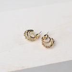 Shay Assorted Mini Four Line Hoop Earrings - Gold