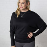 Shelby Dolman Sleeve Top - Black