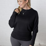 Shelby Dolman Sleeve Top - Black