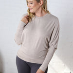 Shelby Dolman Sleeve Top - Mocha