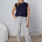 Sherry Knitted Top - Navy FINAL SALE