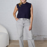 Sherry Knitted Top - Navy FINAL SALE
