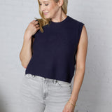 Sherry Knitted Top - Navy FINAL SALE