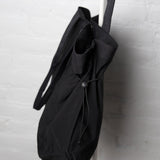 Skylar Nylon Side Cinch Tote - Black