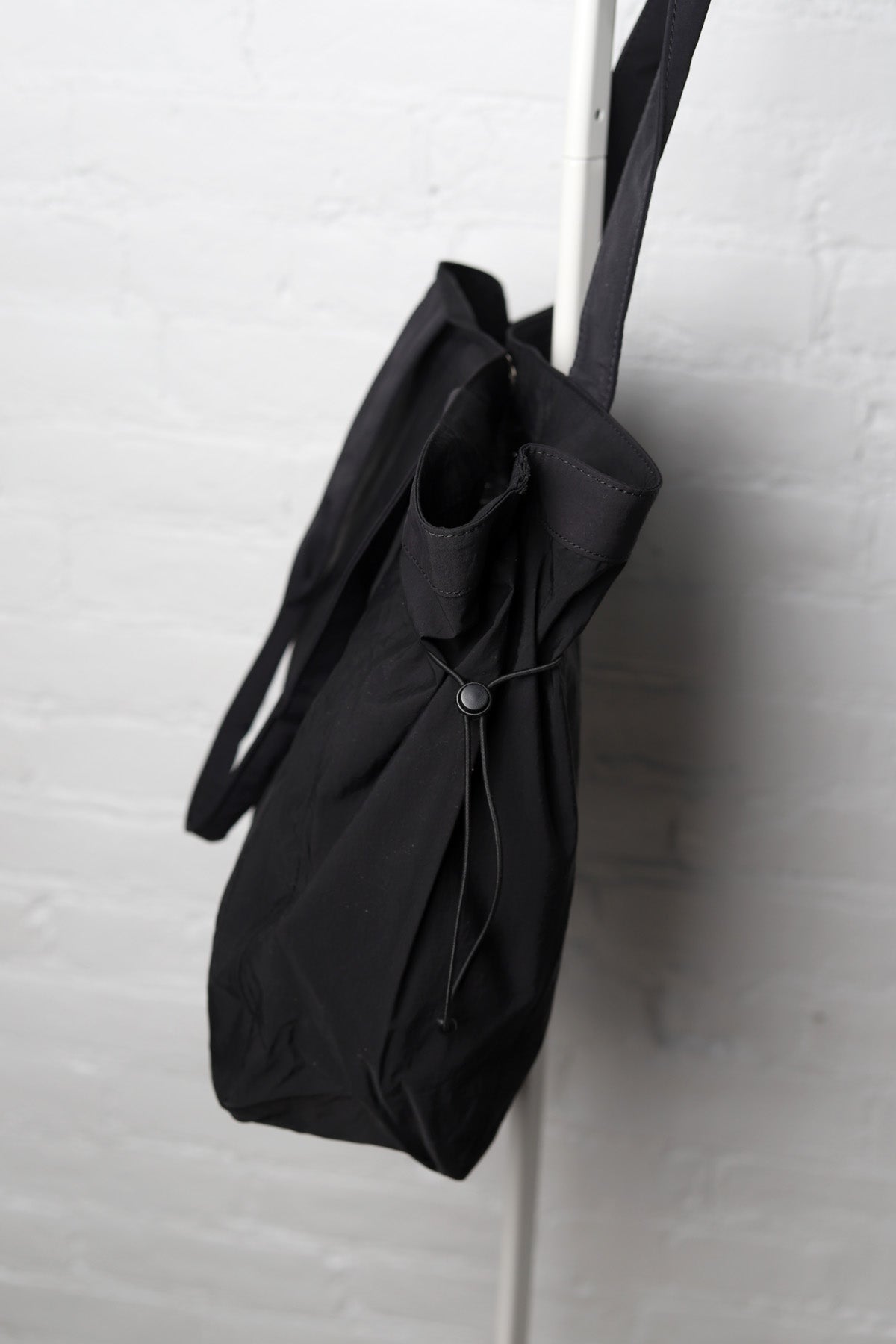 Skylar Nylon Side Cinch Tote - Black