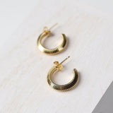 Sofia 14K Gold-Dipped Textured Earrings - Gold