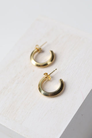 Sofia 14K Gold-Dipped Textured Earrings - Gold