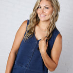 Solace Jersey Denim Top by Z Supply - Indigo