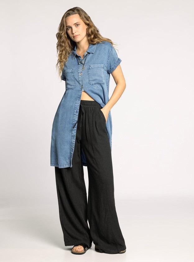 Solana Pants - Black Shadow