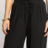 Solana Pants - Black Shadow