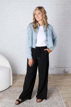 Soliel Crinkle Wide Leg Pants