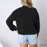 Sonja Modal Luxe Mock Neck Pullover - Black