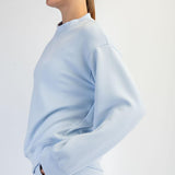 Sonja Modal Luxe Mock Neck Pullover - Frost