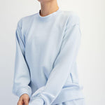 Sonja Modal Luxe Mock Neck Pullover - Frost