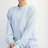 Sonja Modal Luxe Mock Neck Pullover - Frost