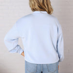 Sonja Scuba Mock Neck Pullover - Frost