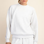 Sonja Scuba Mock Neck Pullover - Lt Heather Grey
