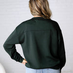 Sonja Scuba Mock Neck Pullover - Regency Green