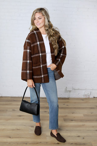 Soraya Knit Sweater Open Front Long Sleeve Cardigan Top
