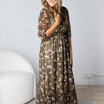 Soraya Waist Tie Maxi Dress