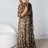 Soraya Waist Tie Maxi Dress