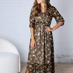 Soraya Waist Tie Maxi Dress