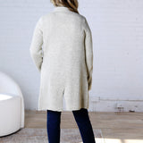 Soren Open Basic Sweater Coat - Oatmeal