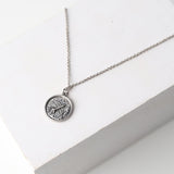 Sparrow Pendant Necklace - Silver - Baubles + Bobbies