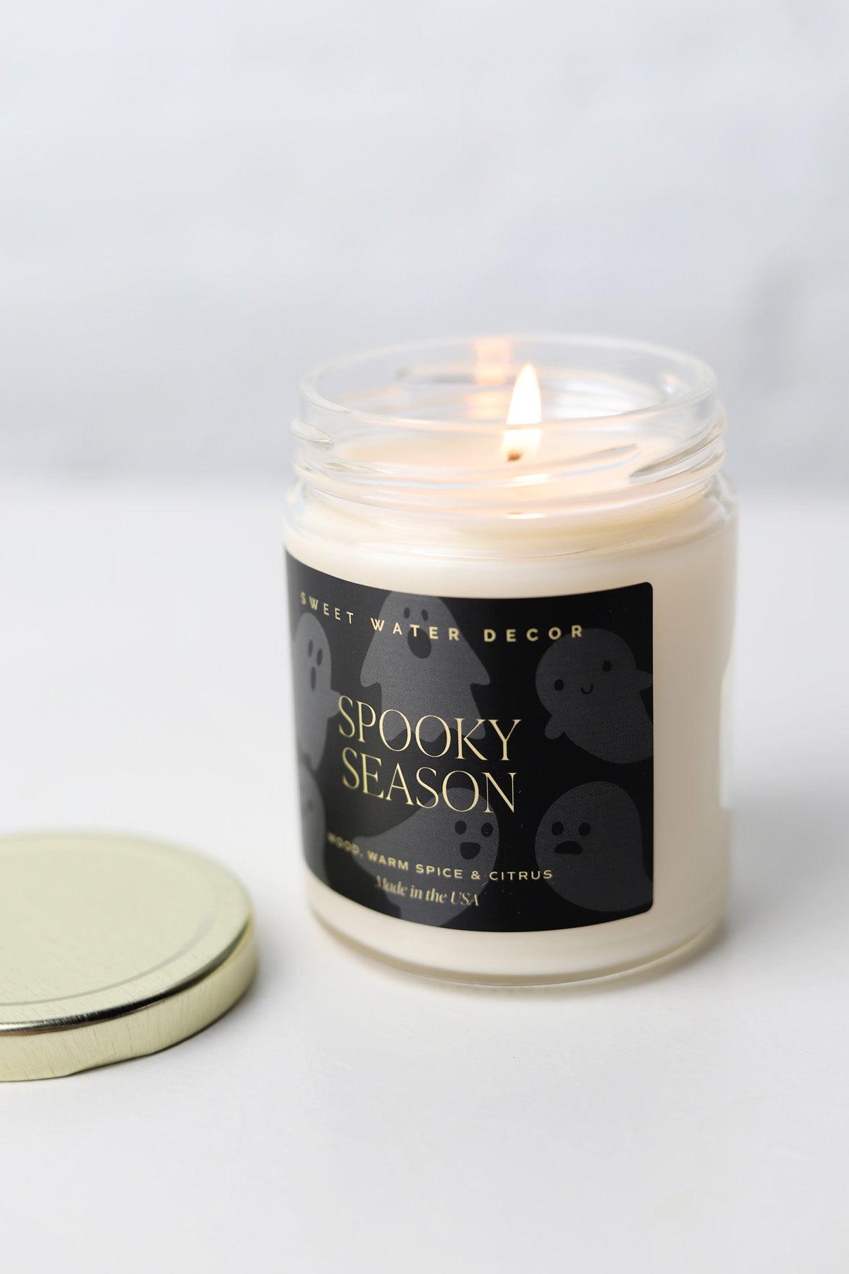 Spooky Season 9 Oz Soy Candle - Clear Candle - FINAL SALE