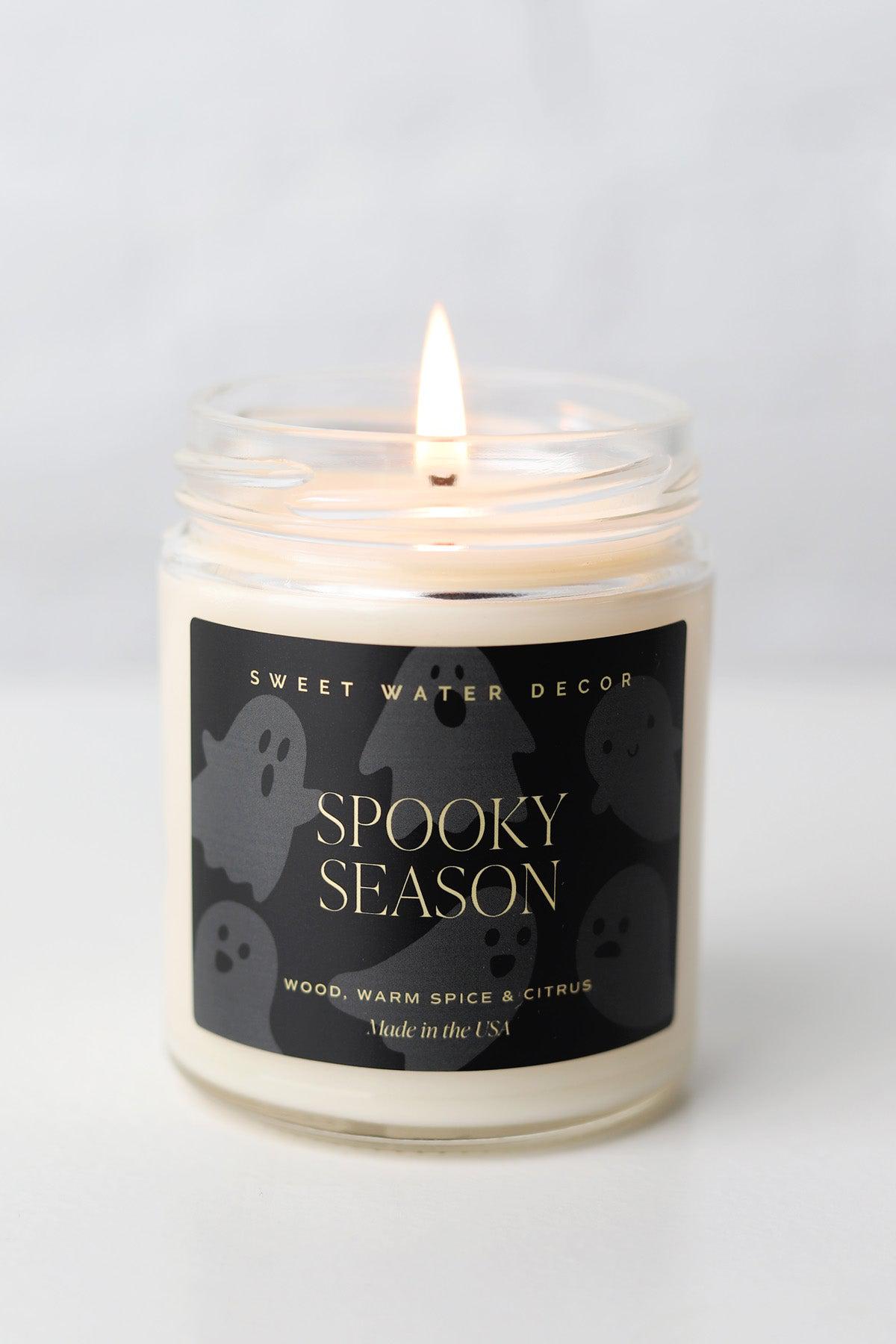 Spooky Season 9 Oz Soy Candle - Clear Candle - FINAL SALE