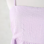 Sutton Texture Detail Tank Blouse - Lavender - Final Sale