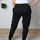 Tae Pleated Front Joggers - Black