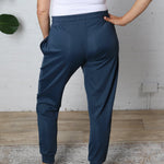 Tae Pleated Front Joggers - Midnight Navy