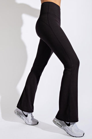 Tahlia Flared Butter Yoga Pants - Black