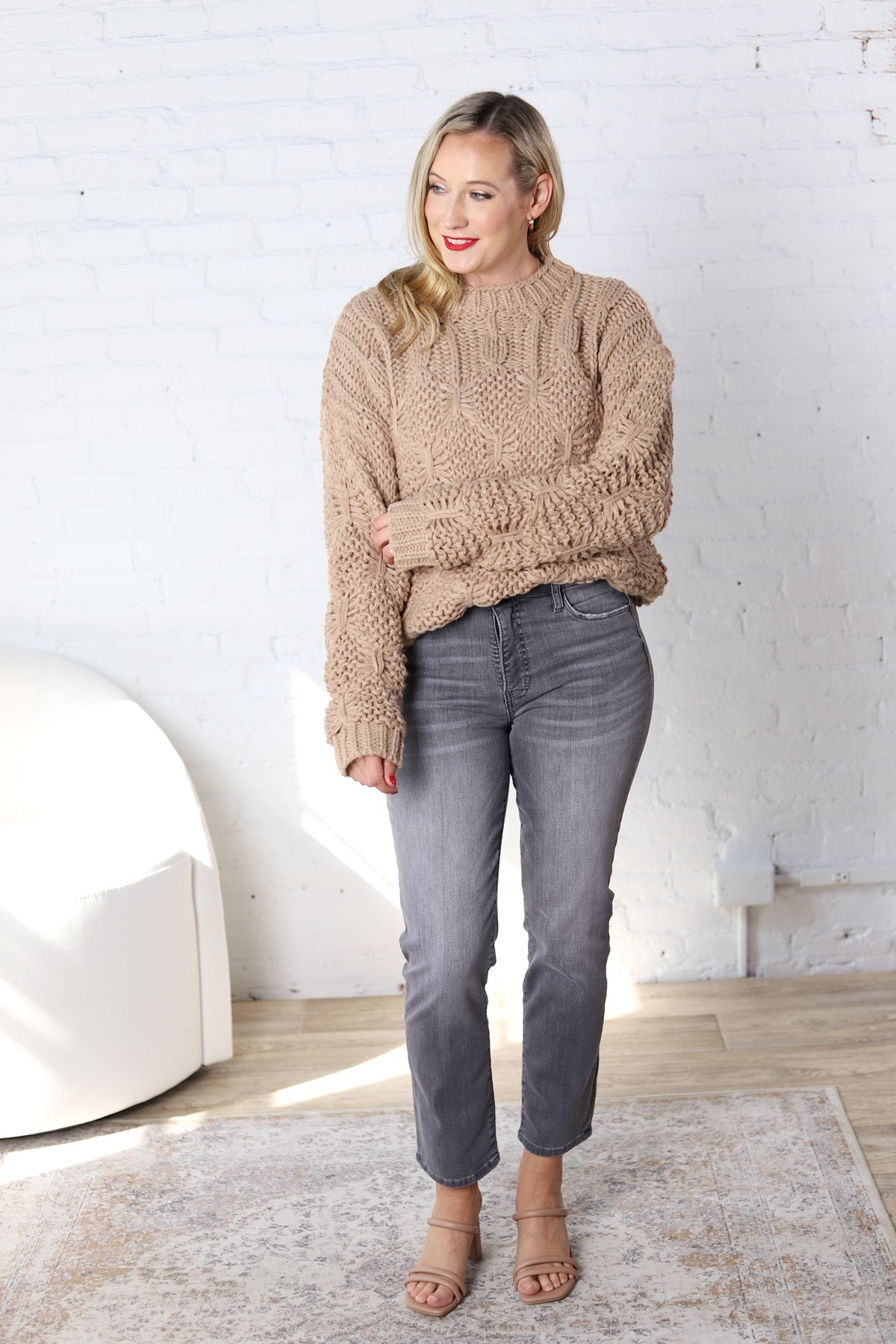 Tamika Cable Knit Sweater Pullover