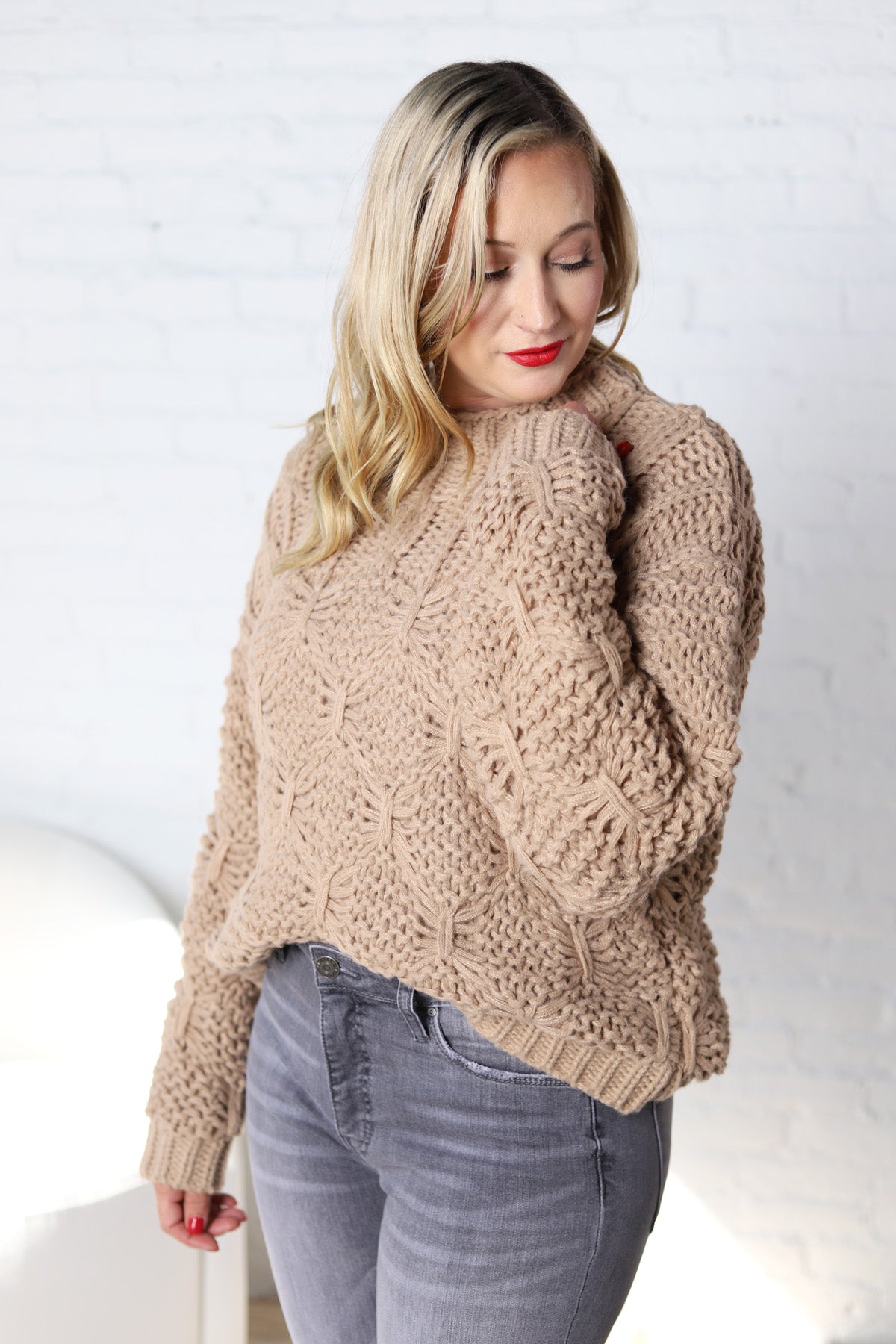 Tamika Cable Knit Sweater Pullover