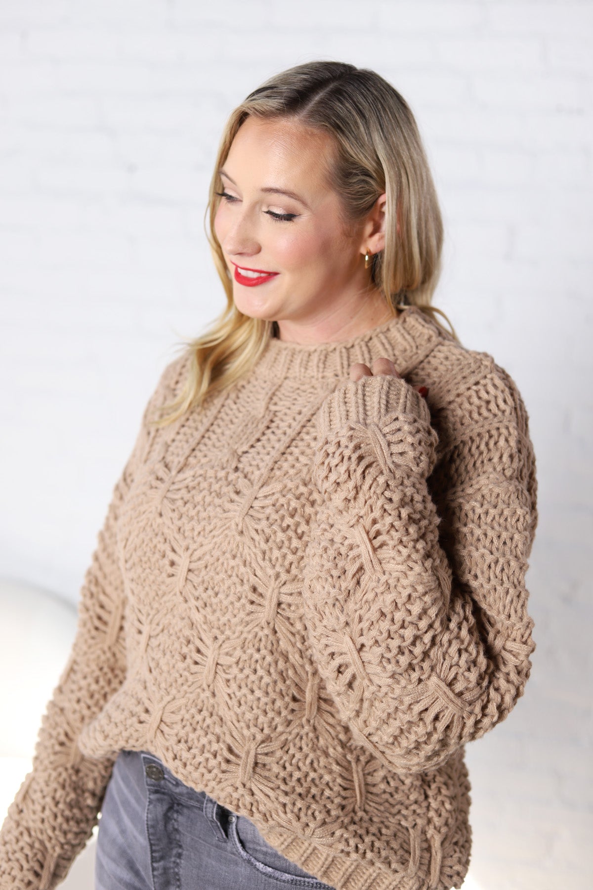 Tamika Cable Knit Sweater Pullover