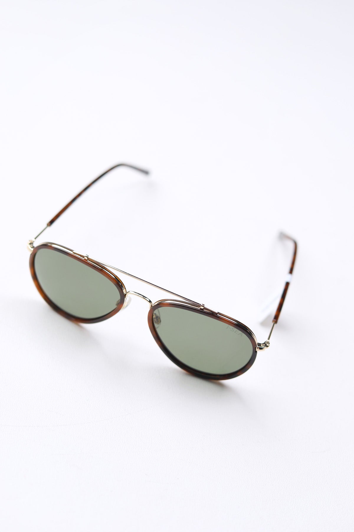 Tatum Polarized Lens Sunglasses - Tortoise/Green