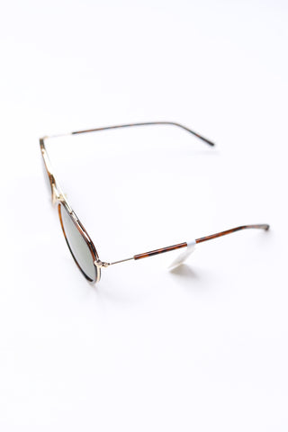 Tatum Polarized Lens Sunglasses - Tortoise/Green