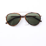 Tatum Polarized Lens Sunglasses - Tortoise/Green
