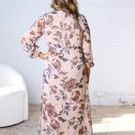 Tatum Surplice Long Sleeve Floral Maxi Dress