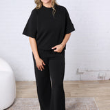 Tavyn Modal Luxe Short Sleeve Top - Black