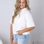 Tavyn Modal Luxe Short Sleeve Top - Cream