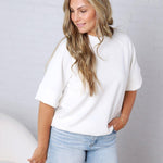 Tavyn Modal Luxe Short Sleeve Top - Cream