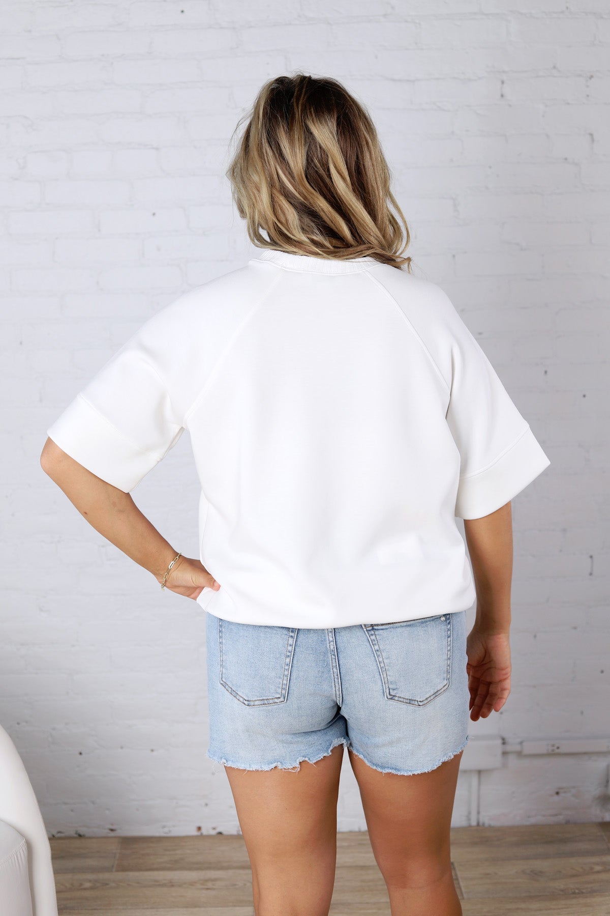 Tavyn Modal Luxe Short Sleeve Top - Cream