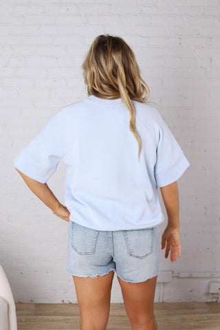 Tavyn Modal Luxe Short Sleeve Top - Frost